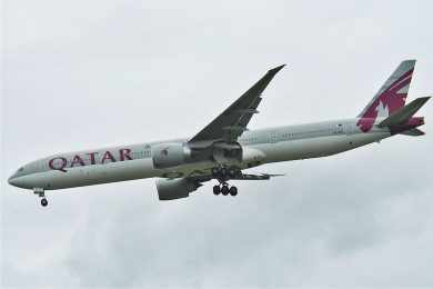 O Boeing 777-300 é o primeiro jato da Qatar com internet Starlink (Aero Icarus)