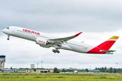 Airbus A350 da Iberia ainda está longe do Brasil
