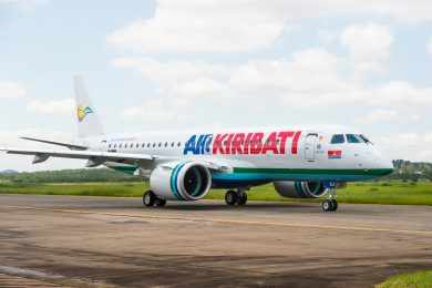 Air Kiribati recebe primeiro jato E190-E2 da Embraer