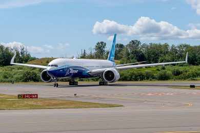 Boeing confirma primeiro voo do 777X até a próxima quinta-feira, 23
