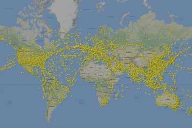 Flightradar24 rastreou mais de 68 milhões de voos em 2019