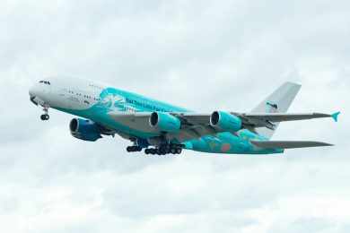 A380 da Hi Fly retorna à Portugal após buscar cidadãos europeus em Wuhan