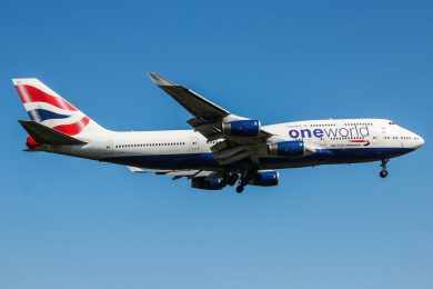 Com ajuda de tempestade, Boeing 747 da British Airways bate recorde de travessia do Atlântico