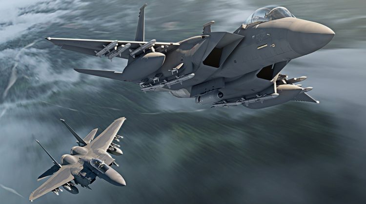 Concepção artística do F-15EX (Boeing)