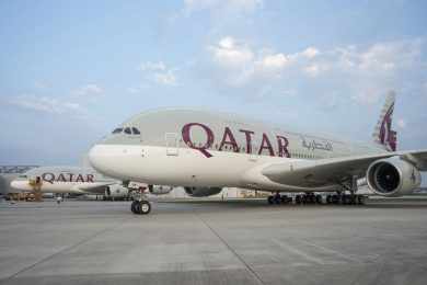 Qatar Airways não deverá retomar voos com o A380 antes de 2022