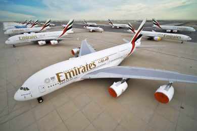 Emirates pode retirar de serviço quase metade de seus A380 por conta da pandemia