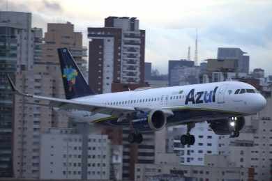 Azul estreia em Congonhas com jatos Airbus A320neo