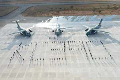 FAB recebe terceira aeronave KC-390 Millennium da Embraer
