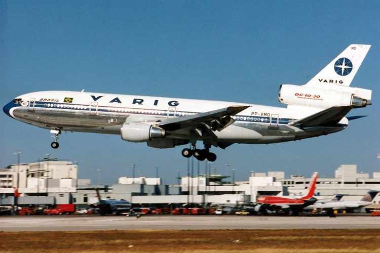 O DC-10 voou no Brasil com as companhias aéreas Varig e VASP (JetPix -Wikimedia Commons)