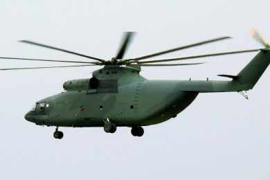 Peru coloca à venda helicópteros superpesados Mi-26 sucateados