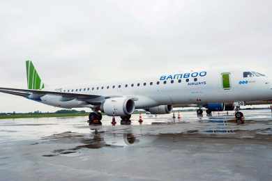 Embraer E195 da Bamboo Airways, empresa aérea do Vietnã