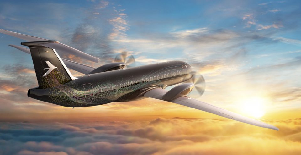 Concepção artística do novo turboélice de passageiros da Embraer (Embraer)