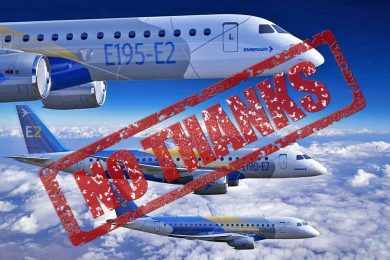 10 grandes companhias aéreas que não dão a mínima para a Embraer