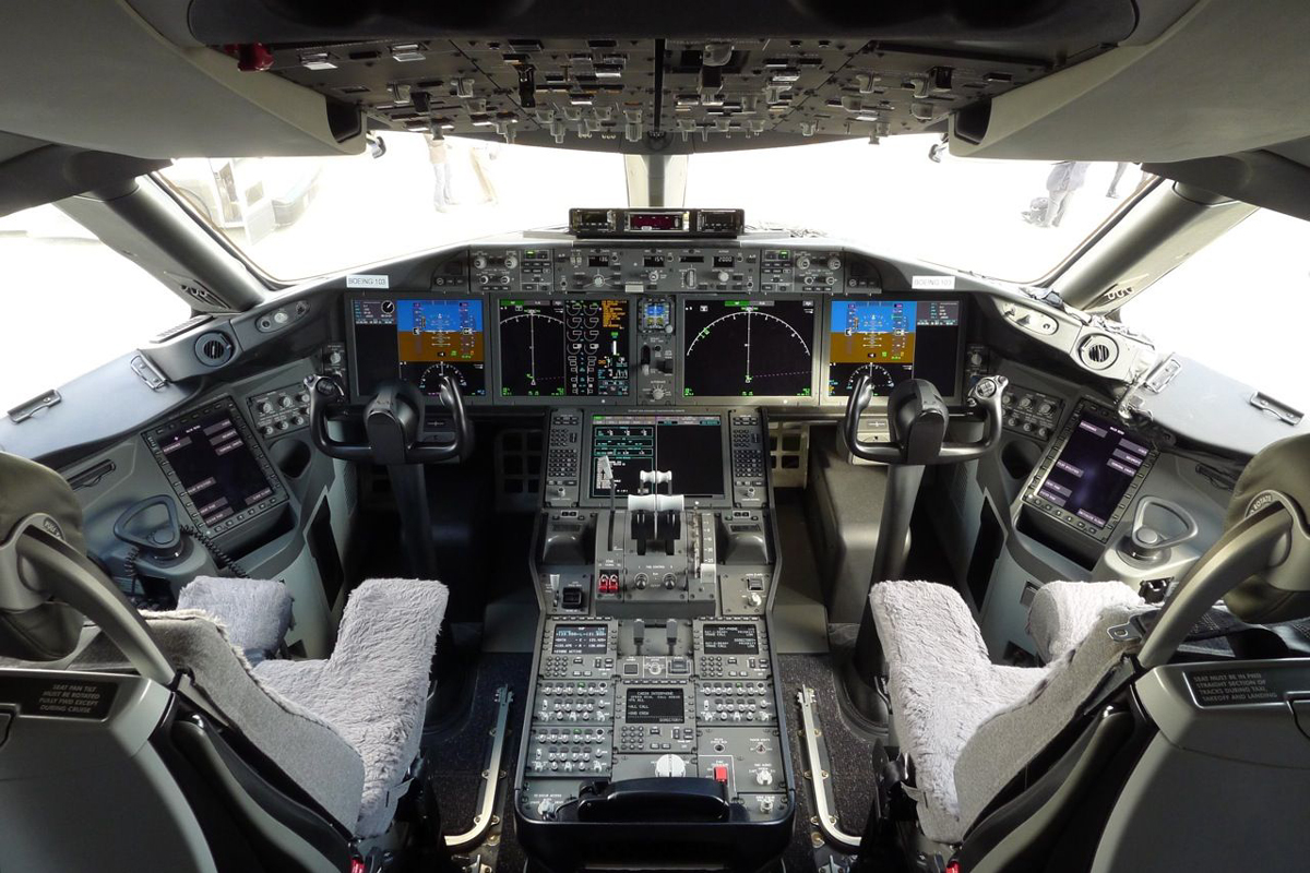 Cabine de comando - Boeing 787