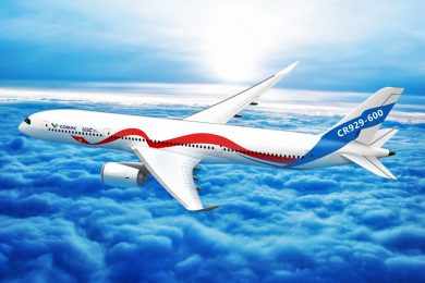 COMAC estima entregar mil jatos widebody CR929 até 2045