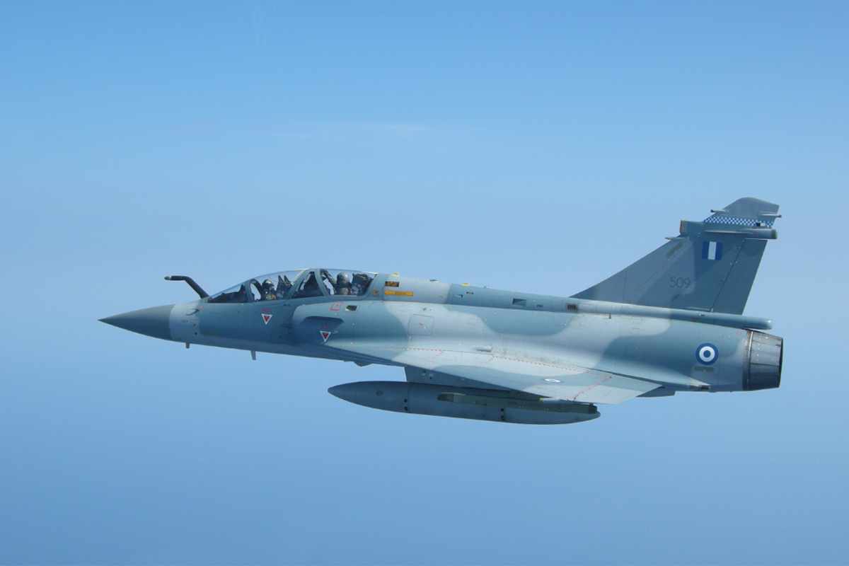 Caça Mirage 2000 da Força Aérea Helênica (Divulgação)