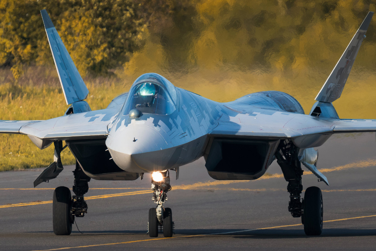 O Ministério da Defesa russo encomendou 76 caças Su-57; jatos serão entregues até 2028 (UAC)