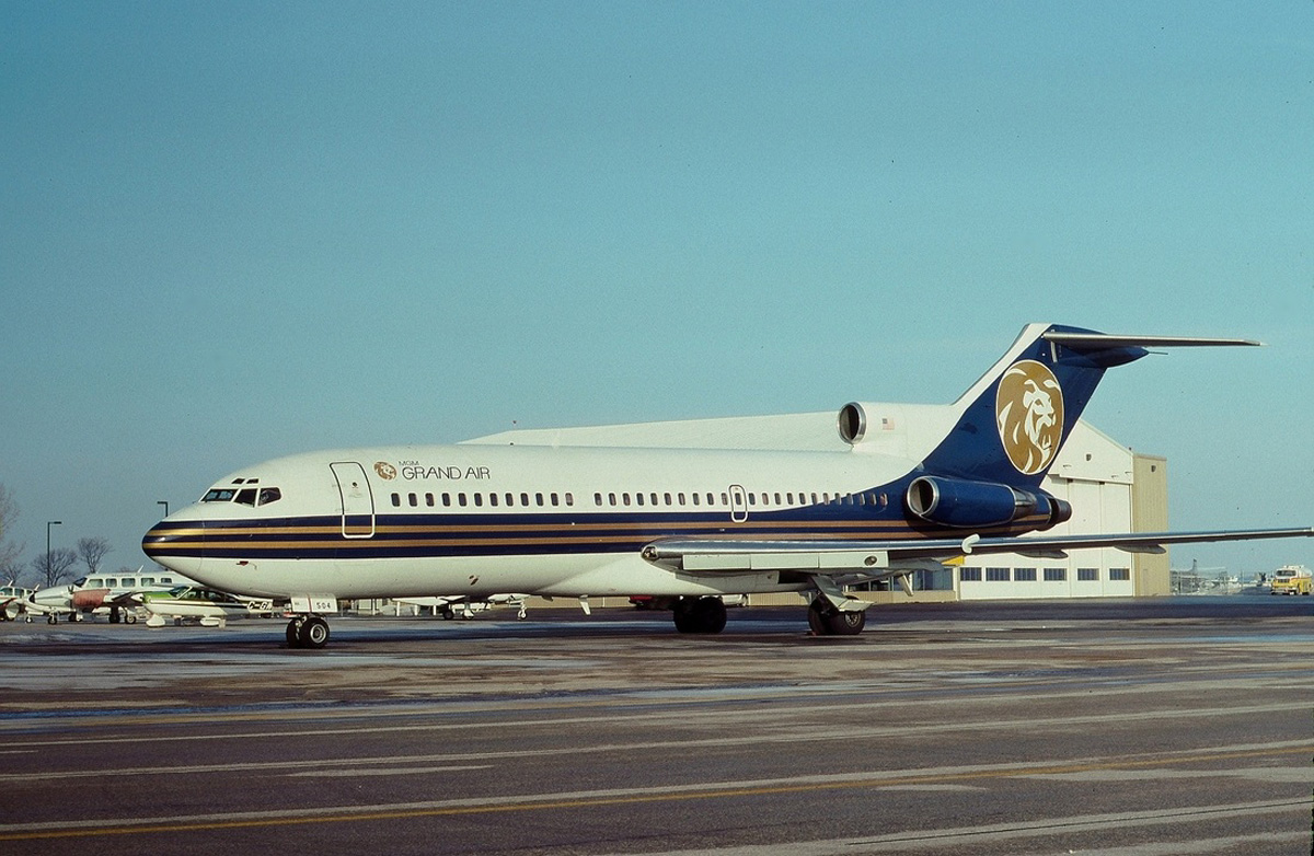 Boeing 727 da MGM Grand Air, a companhia aérea das celebridades
