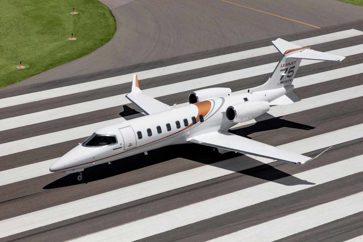 Jato executivo Learjet 75 Liberty