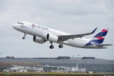 LATAM equipará seus A320 com recurso para reduzir consumo de combustível