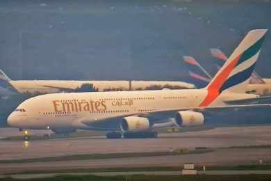 A380 da Emirates volta a pousar em Guarulhos
