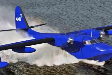 Avião anfíbio Albatross ganhará motores turboélices PT-6