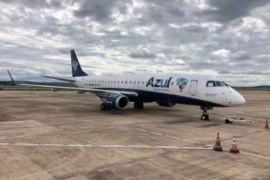 Primeiro avião a voar pela Azul se despede do Brasil