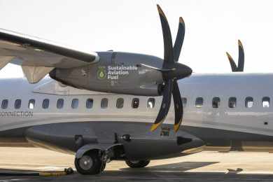 ATR 72-600 completa voos utilizando combustível sustentável