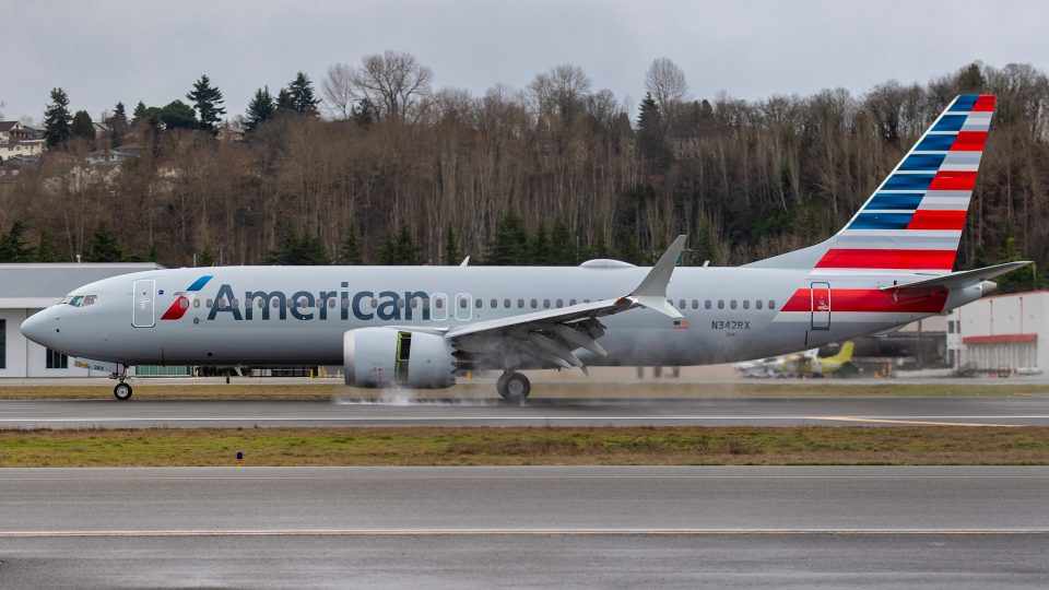 Boeing 737 MAX 8 da American Airlines 