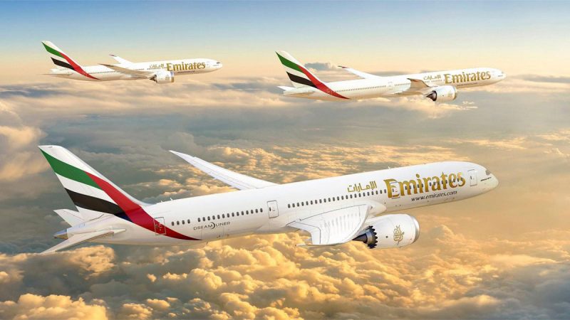 A Emirates tem pedidos do 777-9, 777-8 e do 787