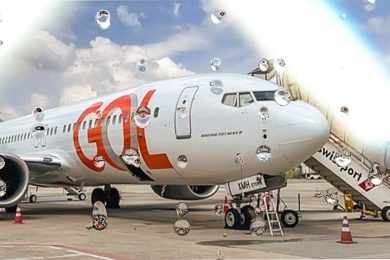 Gol não vai mais batizar aviões com jatos d’água