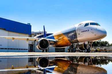 Embraer planeja entregar até 70 jatos comerciais em 2022