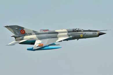 MiG-21 que foi aposentado na Romênia