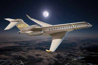 Jato executivo da Bombardier realizou voo supersônico em 2021