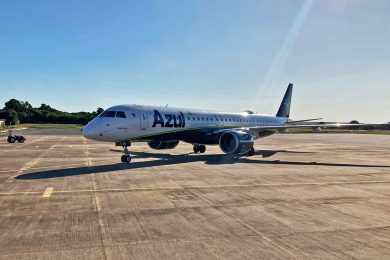 Azul coloca o jato E195-E2 na rota Campo Grande-Corumbá