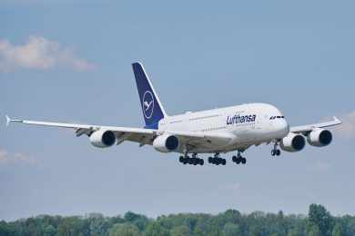 Lufthansa recolocará três Airbus A380 em serviço em 2023