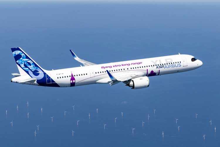 O primeiro protótipo do A321XLR fez o voo inaugural em 15 de junho de 2022 (Airbus)