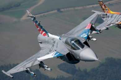 Caça Gripen C da República Tcheca