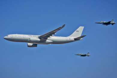 Primeiro KC-30 da FAB; aeronave ainda não contém os dispositivos de missão