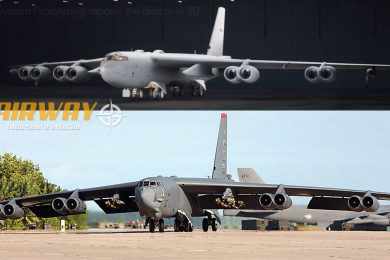 Imagem detalhada do B-52 com novos motores é revelada pela Boeing