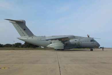 Primeiro KC-390 de Portugal segue para a Europa