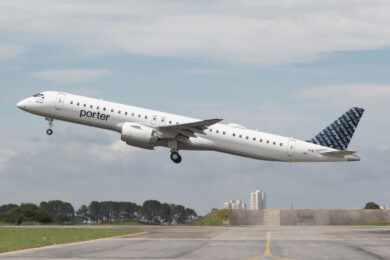 Estreante da família E2 na América do Norte, Porter Airlines recebe primeiros E195-E2