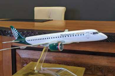 Próximo cliente da Embraer, Madagascar Airlines receberá primeiro E190-E2 em junho