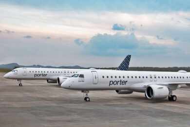 “Revoada” de jatos E195-E2 da Porter a caminho do Canadá