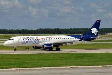 Embraer E190 da Aeromexico foi atingido por tiros enquanto taxiava na cidade de Culiacán