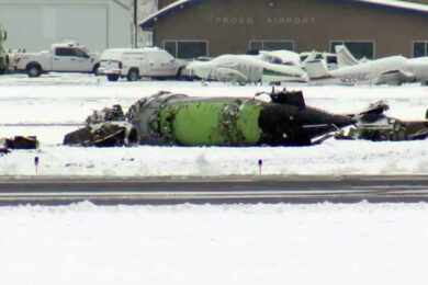 Acidente intrigante destroi jato Phenom 300 nos EUA