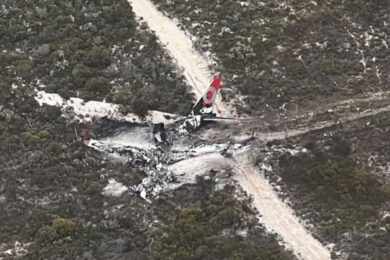 Surgem imagens da queda do 737 bombeiro na Austrália