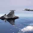 Caças Gripen E da Suécia e do Brasil