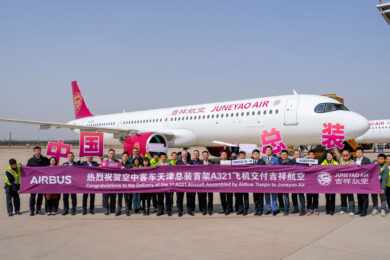 Airbus entrega primeiro A321neo finalizado na China