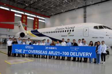 Da China para Indonésia: Comac entrega segundo ARJ21 no exterior